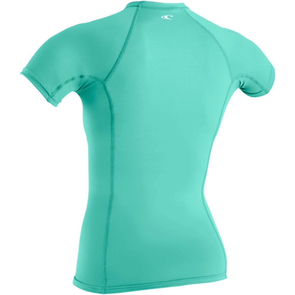 2026 O'Neill Womens Basic Skins Short Sleeve Rash Vest 5717 - Holiday
